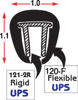 PVC RUB RAIL WHITE COILS   *UPS*