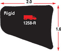 PVC SPRAY RAIL RIGID BLACK 2" X 13' *TRUCK*