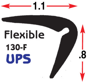 PVC EDGING FLEXIBLE WHITE COILS  *UPS*