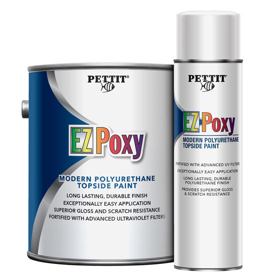 PETTIT EZ-POXY POLYEURETHANE TOPSIDE PAINT QUARTS, GALLONS OR AEROSOL