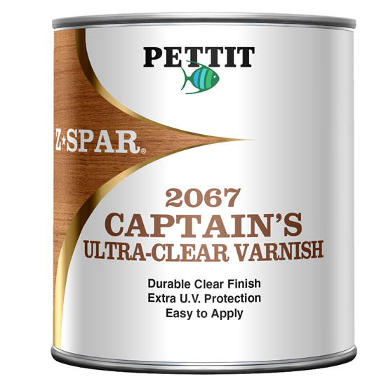 PETTIT PAINT VARNISH CAPTAIN'S ULTRA CLEAR GLOSS QUART