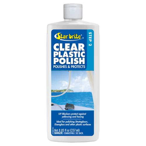 STAR BRITE&REG;  CLEAR PLASTIC POLISH 8 OZ