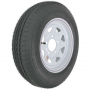 TIRE & RIM ST175/80D-13. 5 ON 4 1/2 PAINTED WHITE
