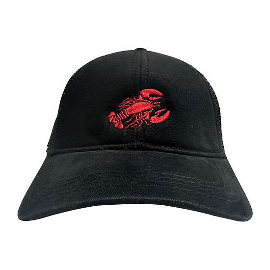 Departments - LOBSTER TRUCKER HAT, BLACK W/RED LOGO