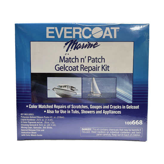 EVERCOAT MARINE MATCH N' PATCH GEL COAT REPAIR KIT