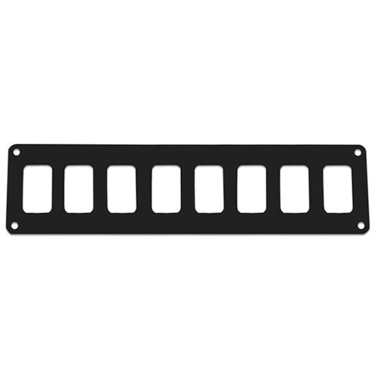 PACER CONTURA SWITCH PANEL BLANK 8 POSITION 1 ROW BLACK