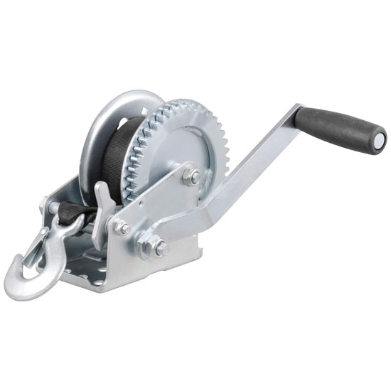 CURT TRAILER WINCH WITH STRAP 1,400 LBS HAND CRANK