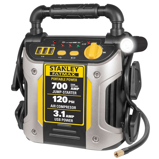 STANLEY 700 AMP FATMAX PORTABLE JUMP STARTER PACK W/ AIR COMPRESSOR