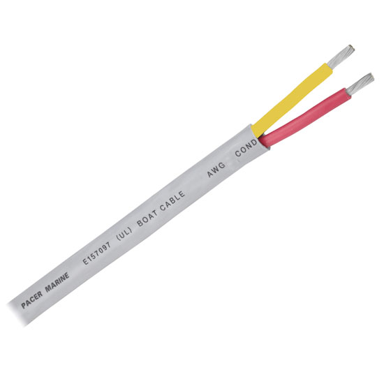 PACER WIRE TINNED SAFETY  FLAT RED YELLOW (250' REEL)