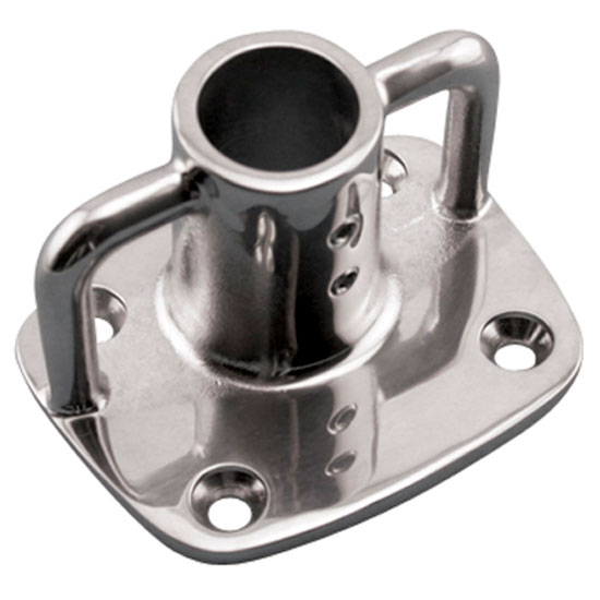 SUNCOR STANCHION BASE 316 STAINLESS STEEL FOR 1" STANTIONS