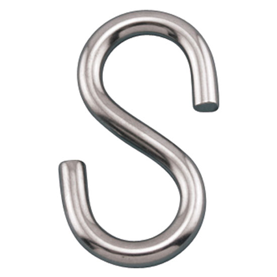 SUNCOR "S" HOOK 316 STAINLESS STEEL 1/8"