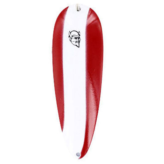 FISHING LURE DAREDEVIL .25 OZ RED/WHT NICKEL BK