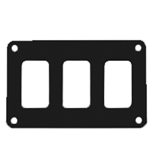 PACER CONTURA SWITCH PANEL BLANK BLACK 3 POSITION 1 ROW