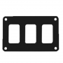 PACER CONTURA SWITCH PANEL BLANK BLACK 3 POSITION 1 ROW