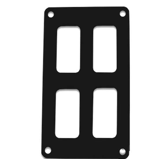 PACER CONTURA SWITCH PANEL BLANK 2 POSITION 2 ROW BLACK