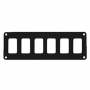 PACER CONTURA SWITCH PANEL BLANK BLACK 6 POSITION 1 ROW