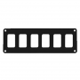 PACER CONTURA SWITCH PANEL BLANK 6 POSITION 1 ROW BLACK