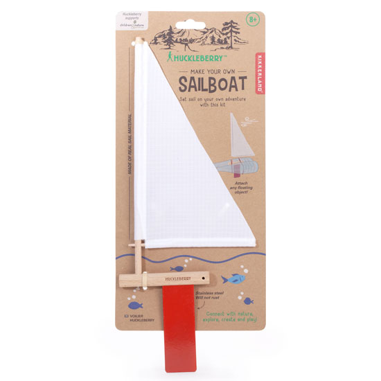 KIKKERLAND HUCKLEBERRY MAKE YOUR OWN SAILBOAT KIT