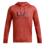 UNDER ARMOUR FLEECE&REG; HUNT LOGO HOODIE ORANGE/MAROON