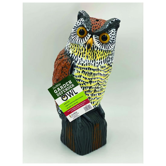 ORGILL OWL DECOY FIXED HEAD GARDEN DEFENDER