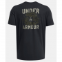 UNDER ARMOUR FREEDOM LOGO COTTON T-SHIRT BLACK LARGE