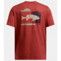 UNDER ARMOUR BASS SHORT SLEEVE T-SHIRT RED