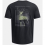 UNDER ARMOUR MENS WHITE TAIL T-SHIRT BLACK