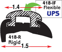 PVC INSERT FLEXIBLE BLACK COILS FOR BBP-1078-RB *UPS*