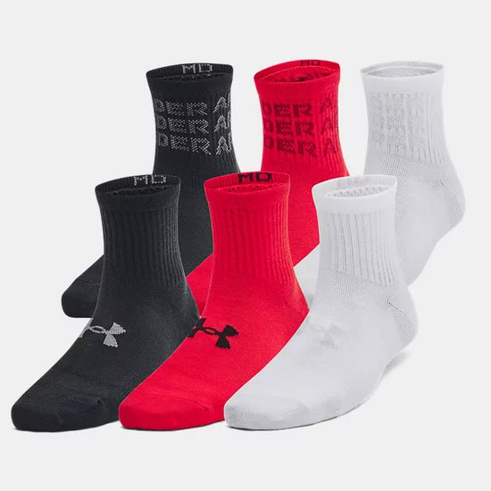 Red under armour socks online