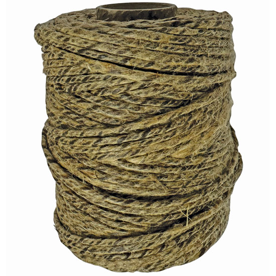 TARRED HEMP MARLINE CORD 6/3  2.5MM 500 GRAMS (APPROXIMATELY 390FT)