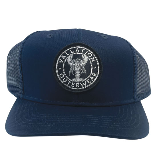 VALLATION LOBSTER TRUCKER HAT NAVY