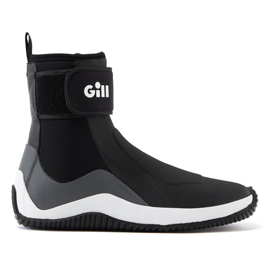 GILL MARINE MENS EDGE DINGHY BOOTS BLACK SIZE 7.5/8
