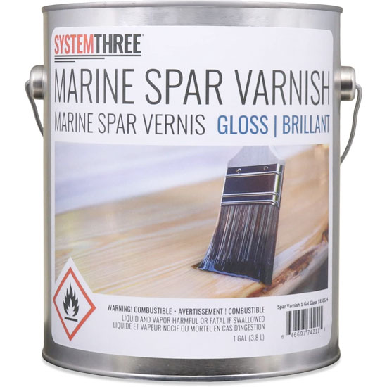 SYSTEM THREE VARNISH SPAR URETHANE GLOSS UV SHIELD GALLON