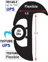 PVC INSERT TUBING BLACK FOR 92162-F *UPS*