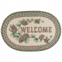 EARTH RUGS WELCOME PATCH OVAL RUG 20"X30"