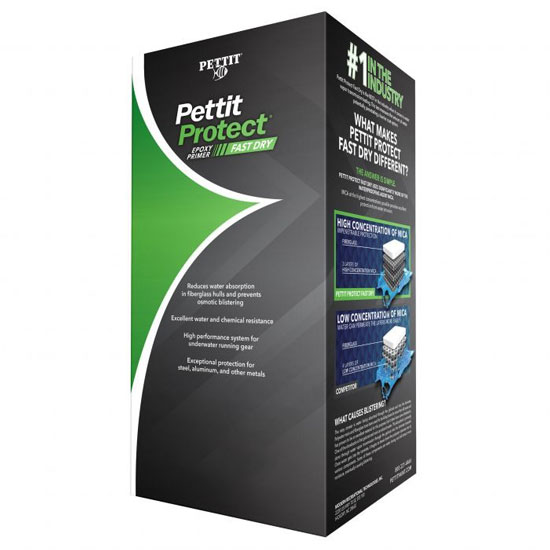 PETTIT PROTECT FAST DRY EPOXY PRIMER KIT GRAY QUART