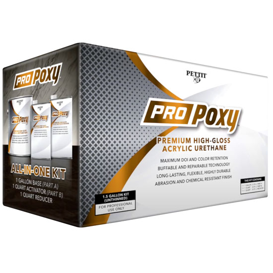 PETTIT PAINT PROPOXY TOPSIDE PAINT VIVID RED GALLON KIT