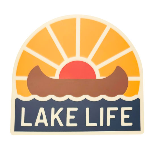 LAKE LIFE CANOE WEATHERPROOF STICKER