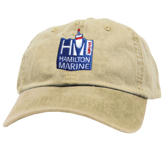 HAT HAMILTON MARINE LOGO KHAKI