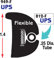 RUB RAIL PVC INSERT TUBNG BLACK *UPS*