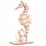 KIKKERLAND 3D SEAHORSE WOODEN PUZZLE