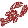 MAINE SCENE MAGNET LASER CUT METAL LOBSTER