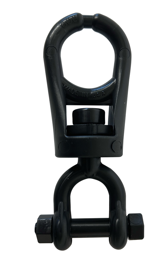 SWIVEL BREAKAWAY 600# BLACK WITH 7/8" SHACKLE (BY/EA)