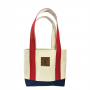 ROGUE LIFE SMALL RED & NAVY CANVAS TOTE BAG