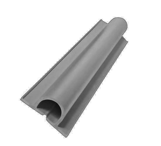 PVC DOCK BUMPER DARK GRAY MULTI PURPOSE FLEXIBLE (25' LENGTH)