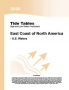 BOOK TIDE TABLES 2025 EAST COAST OF NORTH AMERICA