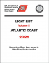 BOOK LIGHT LIST VOL2 ATLANTIC COAST 2025 NJ TO LITTLE RIVER S