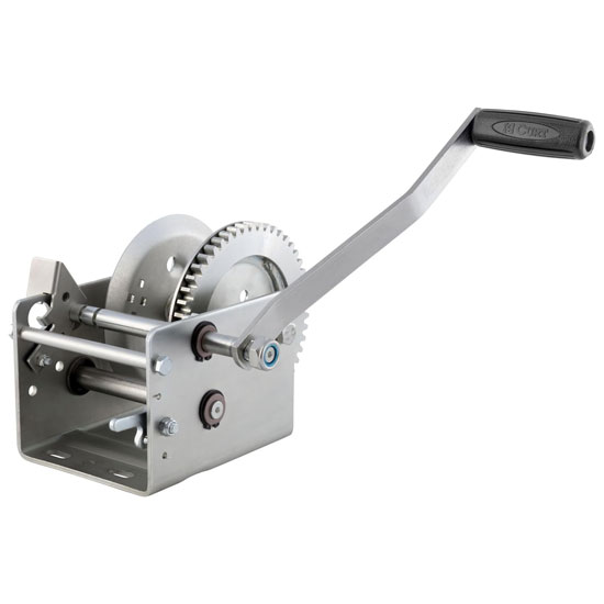 CURT TRAILER WINCH 2600LB HAND CRANK 2-SPEEDS