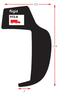 PVC TOE RAIL RIGID BLACK 30' LENGTH
