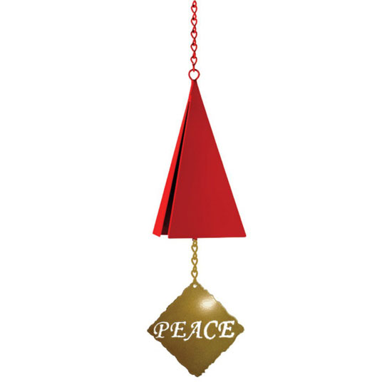 NORTH COUNTRY WIND BELLS RED HOLIDAY BELL&TRADE; 10"